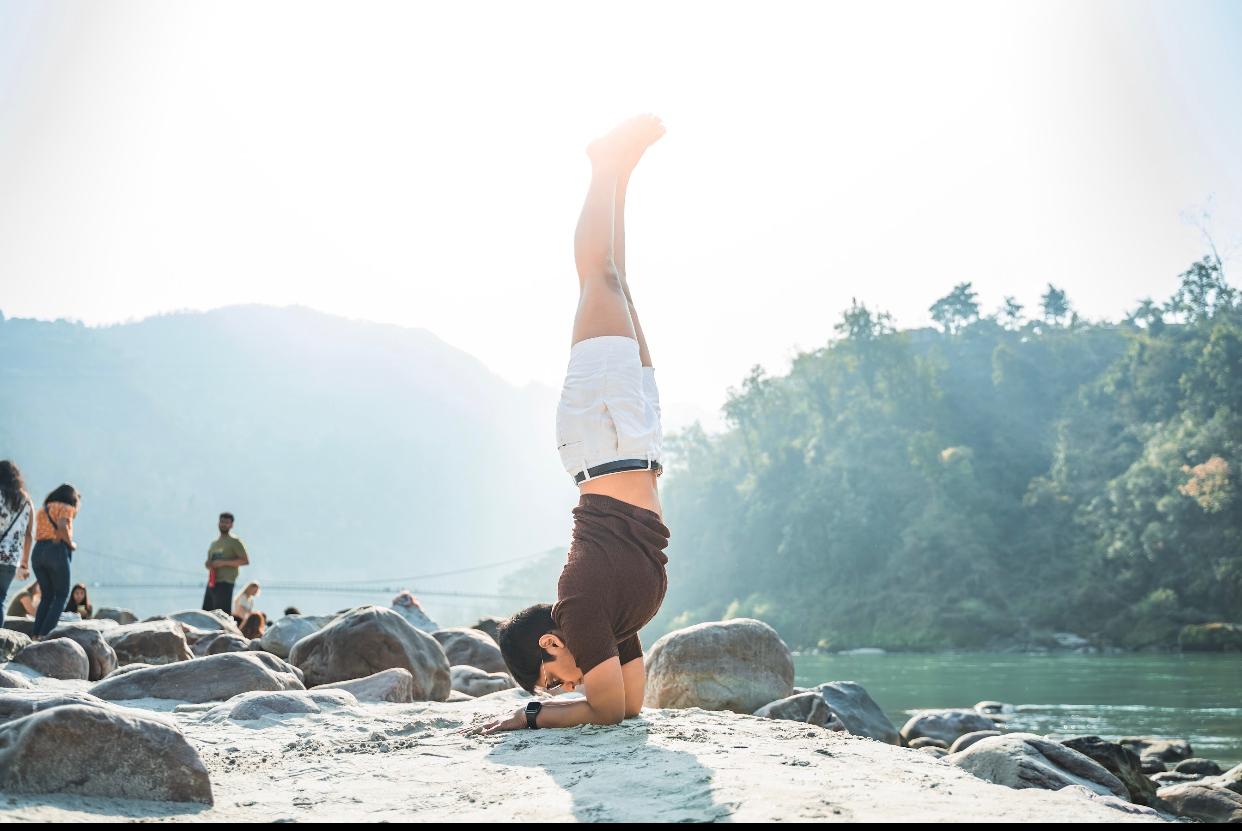 Nithwik solo yoga practice