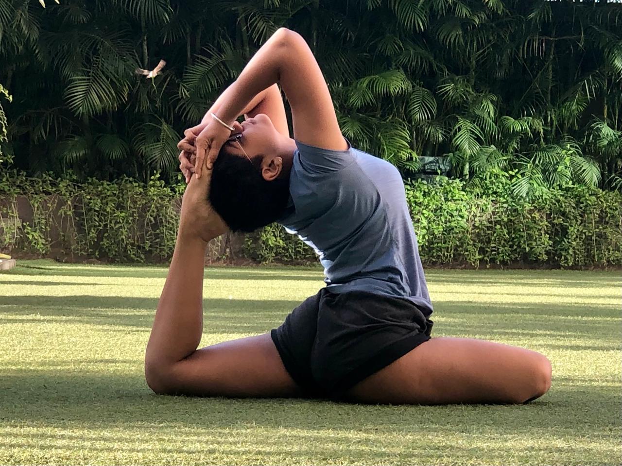 Nithwik evening stretch session